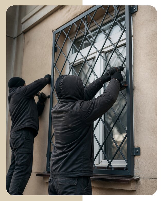 Установка антивандальных решеток на окна в Анжере-Судженске